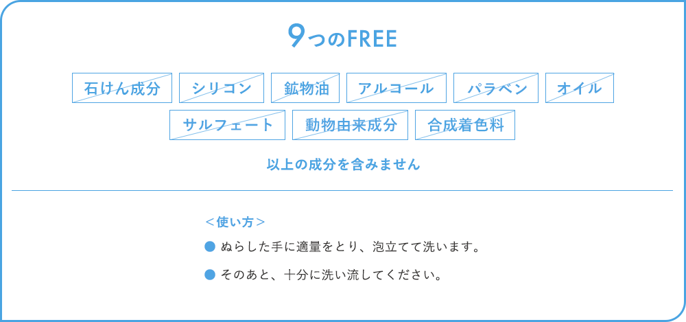 9つのFREE