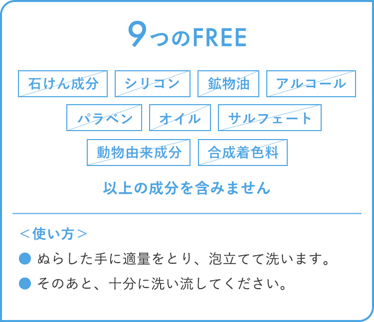 9つのFREE