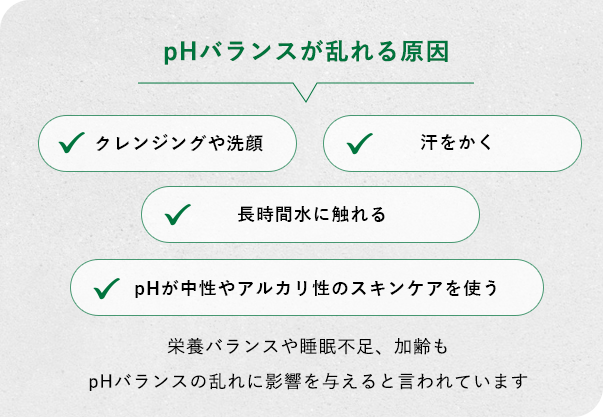 pHバランスが乱れる原因
