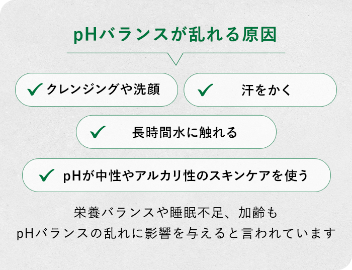 pHバランスが乱れる原因